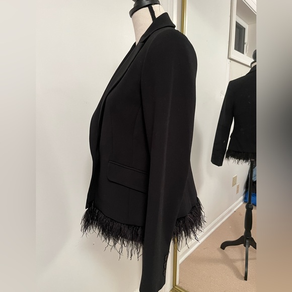 Trina Turk Women's Rikka Feather Trimmed Blazer - Picture 6 of 9